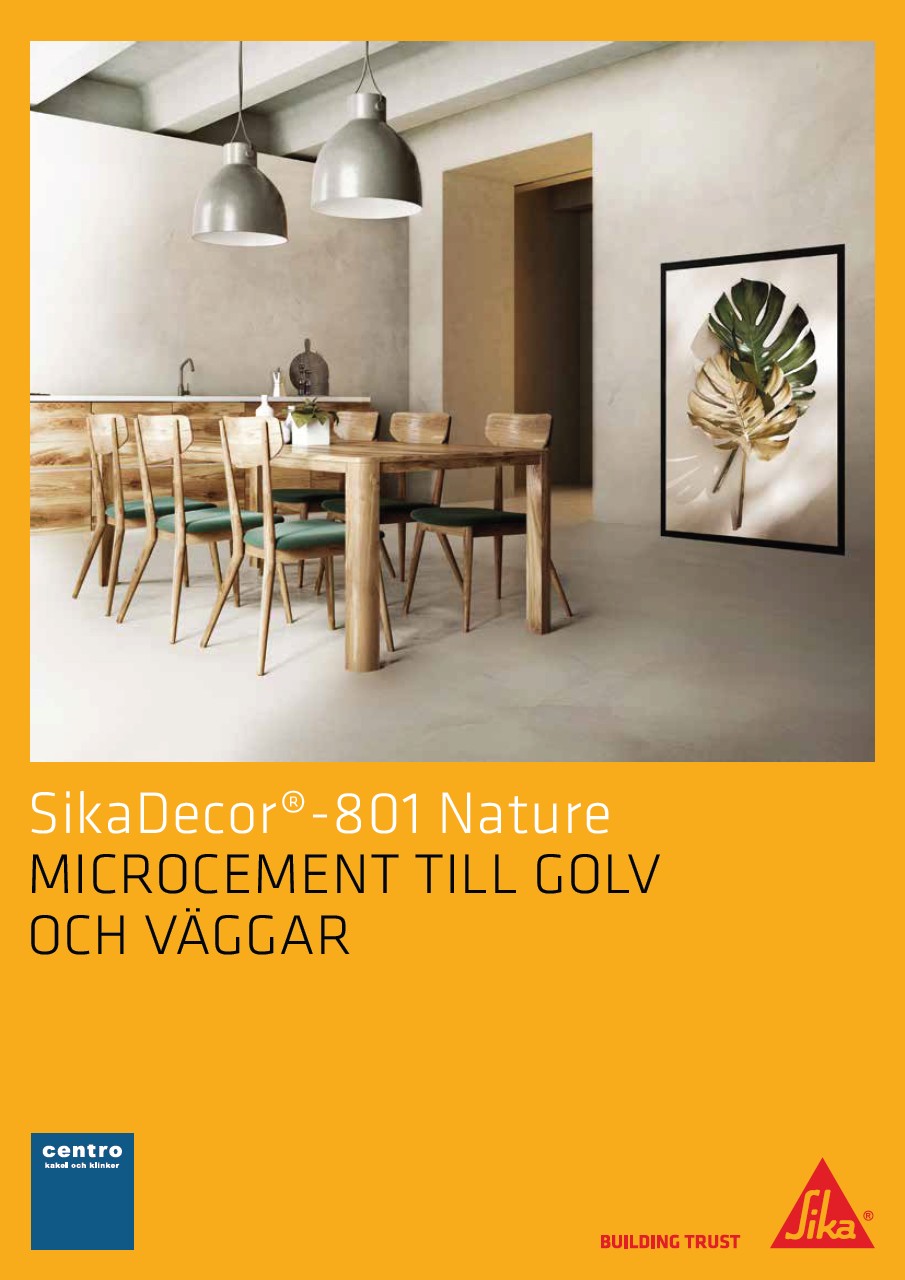 Microcement till golv och väggar