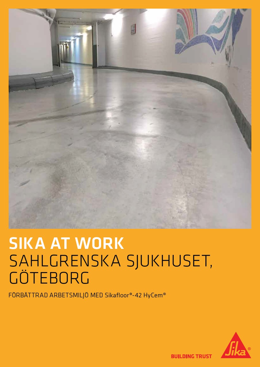 Sikafloor® HyCem® - Sika at Work - Sahlgrenska Sjukhuset, Göteborg