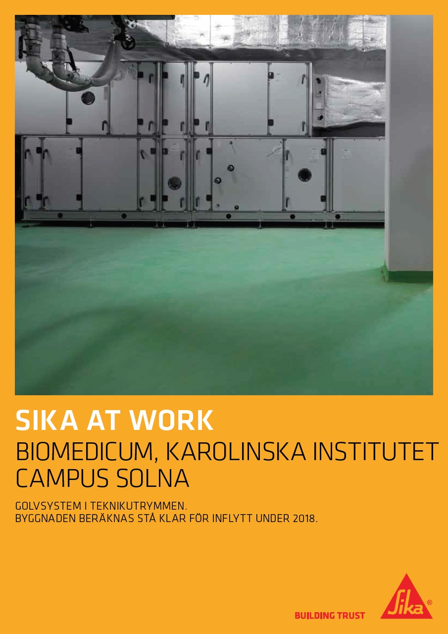 Sikafloor® HyCem® - Sika at Work - Biomedicum, Karolinska Institutet Solna